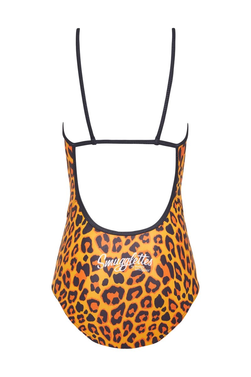 Thin Strap Racer in Leopard