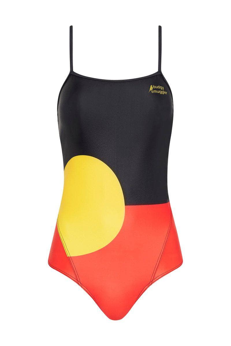 Thin Strap Racer in Aboriginal Flag