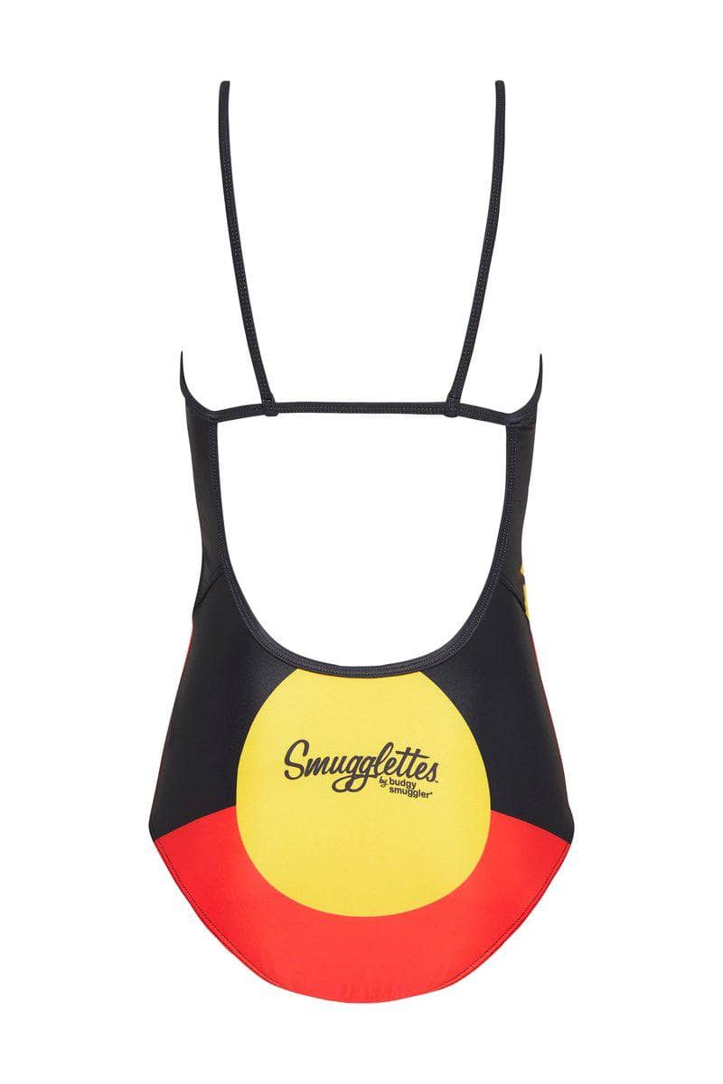 Thin Strap Racer in Aboriginal Flag